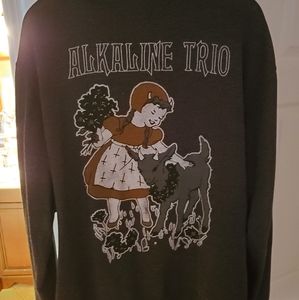 Vintage Alkaline Trio Hoodie Mens XL